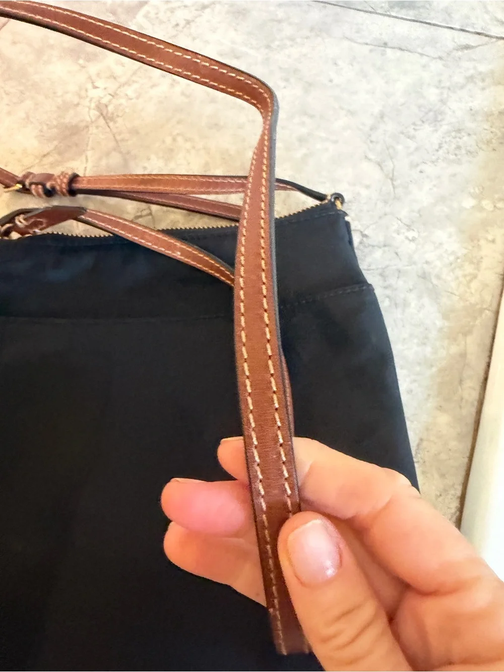 Fry black nylon crossbody